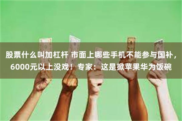 股票什么叫加杠杆 市面上哪些手机不能参与国补，6000元以上没戏！专家：这是掀苹果华为饭碗