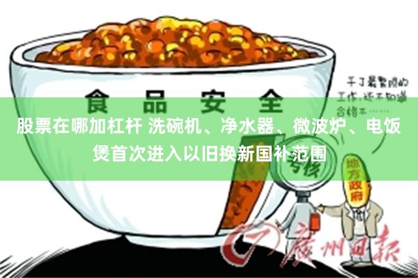 股票在哪加杠杆 洗碗机、净水器、微波炉、电饭煲首次进入以旧换新国补范围